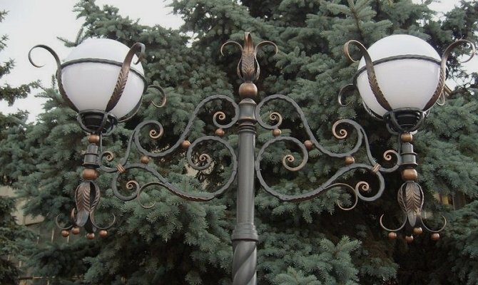 Світильник вуличний куля – виготовлення та розміщення сферичного плафона + Відео