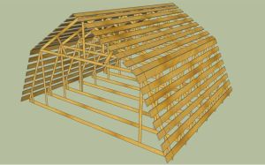 Ламана мансардний дах своїми руками: креслення, фото