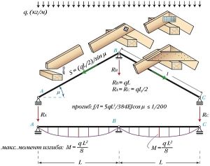 Наслонні крокви: складові частини, реалізація з фото