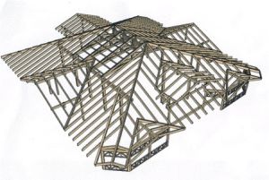 Конструкція многощипцовой даху: схема з фото