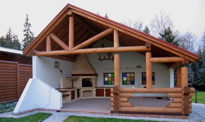 Барбекю в альтанці для дачі своїми руками – вибираємо оптимальний варіант обстановки + Фото, відео