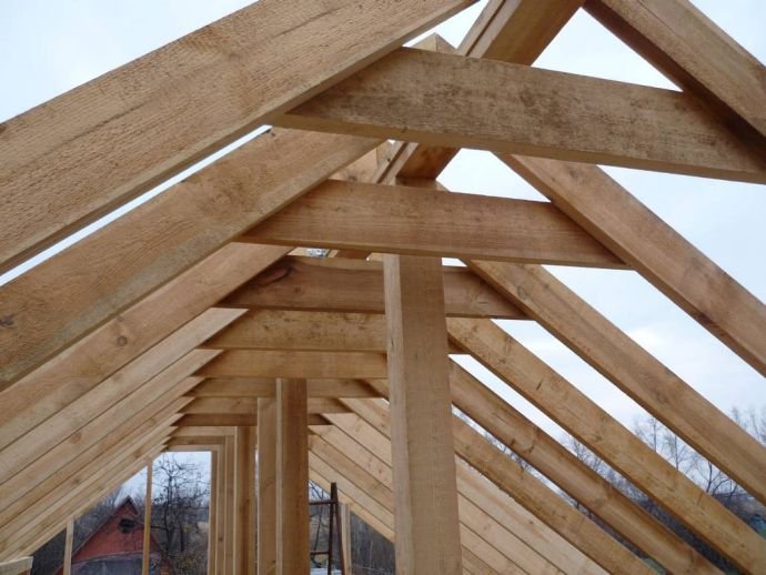 Наслонні крокви: складові частини, реалізація з фото