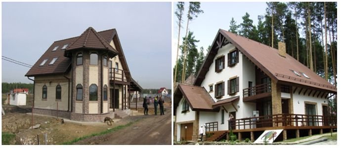 Дах мансардного типу: варіанти пристрою і фото