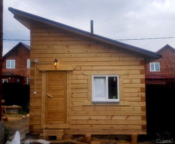 Як зробити односкатную дах для лазні своїми руками — фото і покрокова відео інструкція