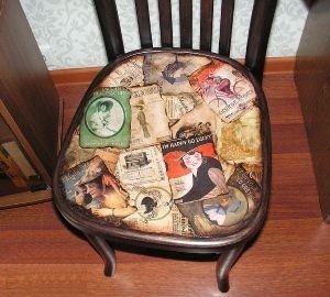 Декор стільця своїми руками: майстер клас по техніці декупаж, фото і відео
