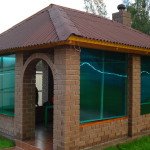 Фотографії альтанок з цегли: огляд, варіанти будівництва