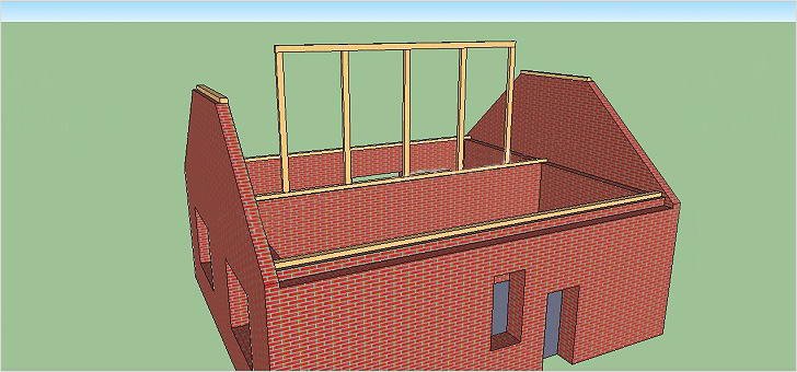 Напіввальмові дах своїми руками — конструкція і кроквяна система (фото, відео, схеми)