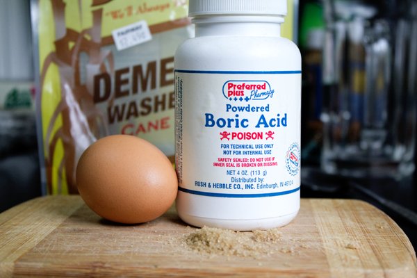 Яйце і борна кислота від тарганів – Народні засоби