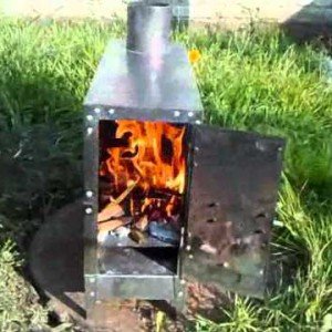 Як виготовити піч буржуйку для гаража з цегли і металу?