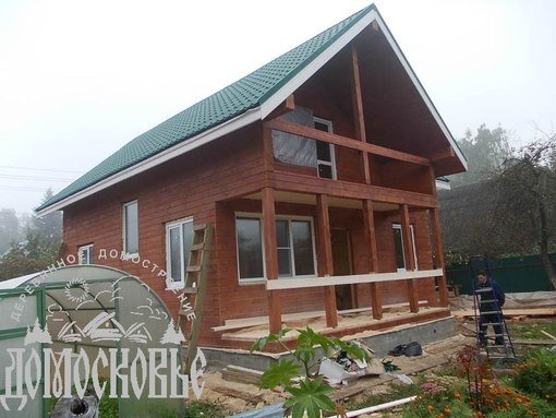 Будівництво будинку з бруса 8 на 8