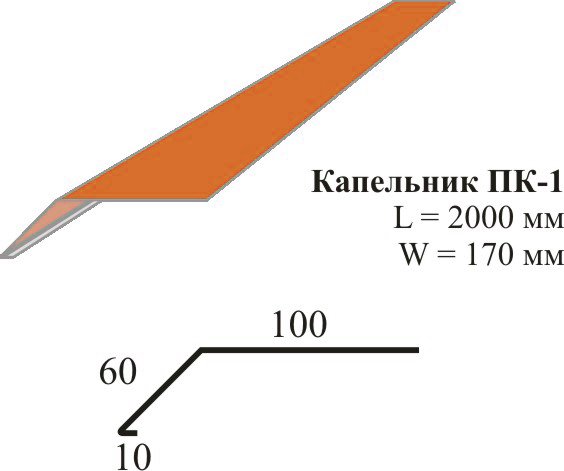Капельники для металочерепиці – види, матеріали і розміри