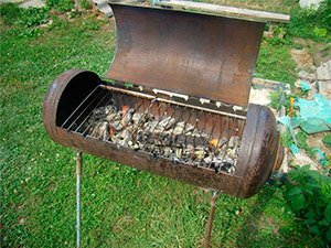 Мангал своїми руками з газового балона: інструменти, креслення і матеріали, етапи робіт, відео