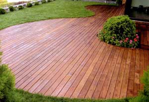 Садова доріжка з дерева (з деревяних спилов, дощок, брусу) своїми руками