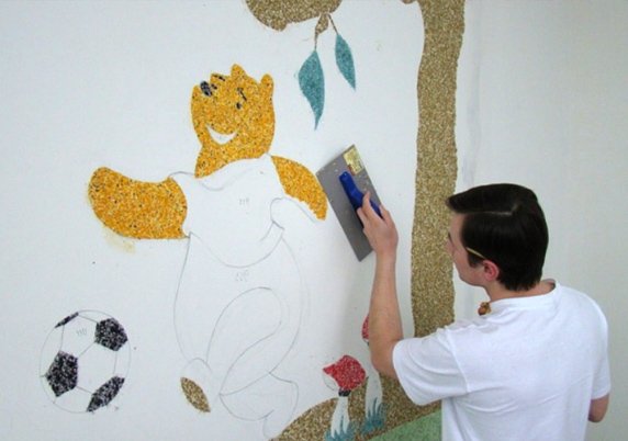 Рідкі шпалери докладна інструкція нанесення