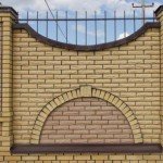 Красивий паркан з цегли: фото та відео Красивий паркан з цегли: фото та відео