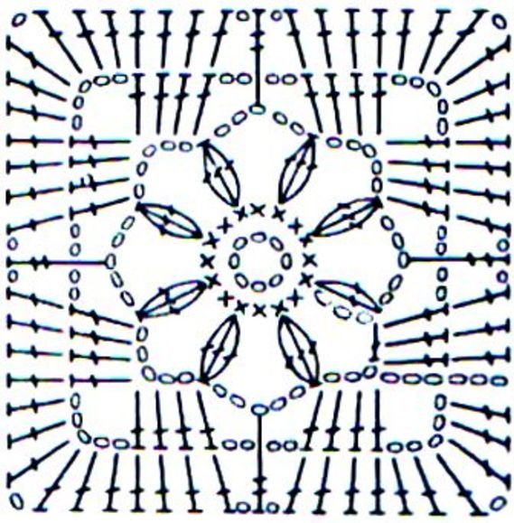 Чохол на стілець і стілець гачком
