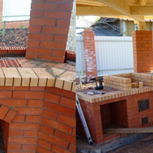 Як зробити кутовий мангал з цегли своїми руками: фото, відео