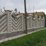 Красивий паркан з цегли: фото та відео Красивий паркан з цегли: фото та відео