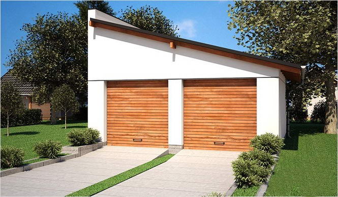 Як зробити односкатную дах для гаража своїми руками — пристрій і схеми (фото, відео)