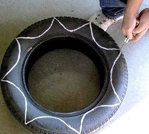 Як зі старих шин, коліс, покришок зробити красиву клумбу: ідеї та варіанти, фото і відео