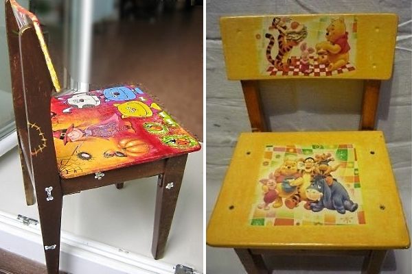 Декор стільця своїми руками: майстер клас по техніці декупаж, фото і відео