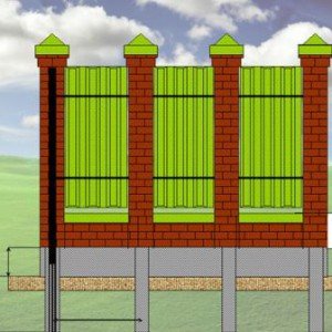 З якого цегли і який побудувати паркан З якого цегли і який побудувати паркан