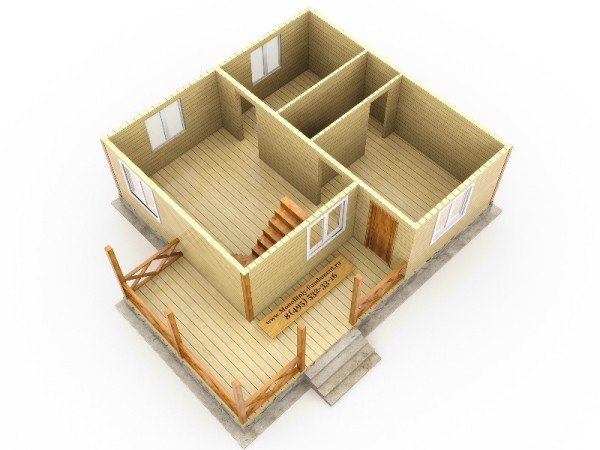 Будівництво будинку з бруса 8 на 8