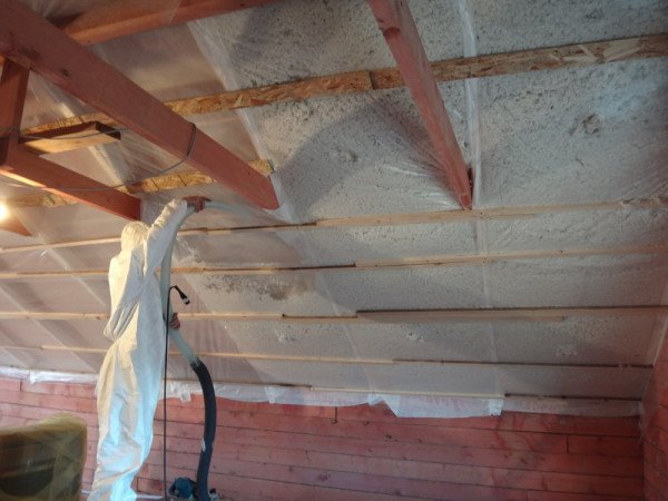 Схема проведення утеплення каркасного будинку мінеральною ватою