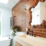 Цегляна стіна у ванній: 10 цікавих інтерєрних рішень. Фото, відео