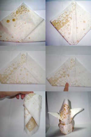 Красива лілія з паперових серветок своїми руками: майстер клас