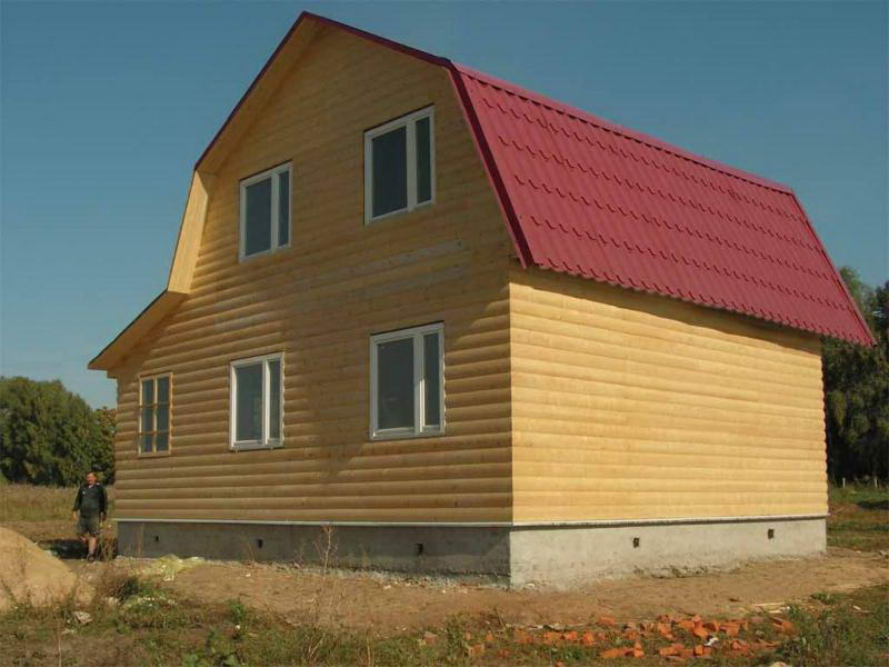 Двосхилий дах з мансардою своїми руками — пристрій і монтаж (фото, відео, схеми)