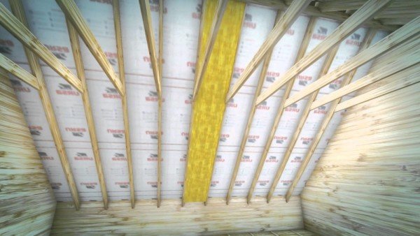 Схема проведення утеплення каркасного будинку мінеральною ватою