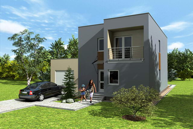 Каркасні будинки з плоским дахом — пристрій і монтаж (фото, відео)