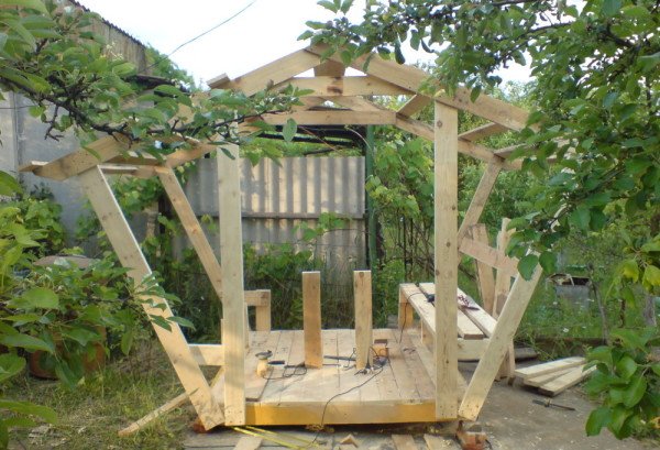 Що нанести на креслення альтанки з дерева своїми руками Що нанести на креслення альтанки з дерева своїми руками