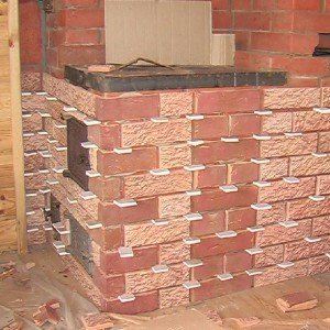 Як обкласти металеву піч цеглою фото і відео