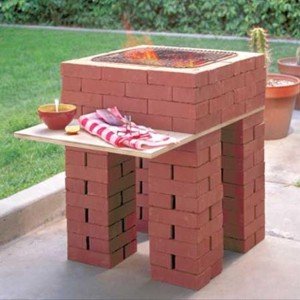 Мангал барбекю своїми руками з цегли
