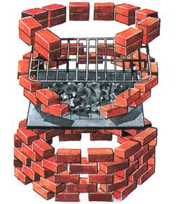 Як побудувати коптильню з цегли   фото та відео