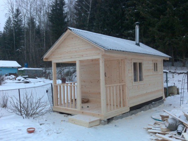 Баня: будівництво з профільованого бруса