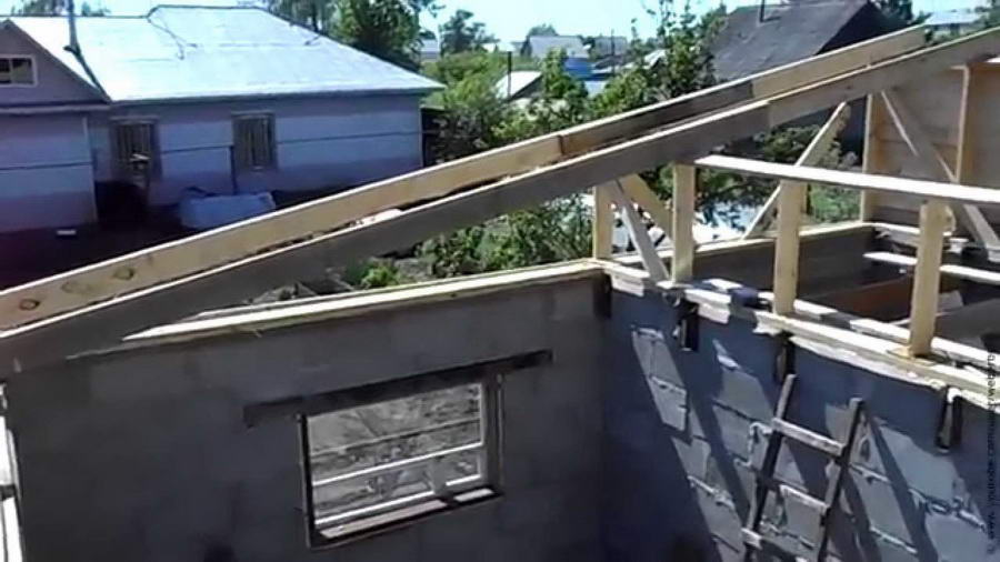 Як зробити односкатную дах для гаража своїми руками — пристрій і схеми (фото, відео)