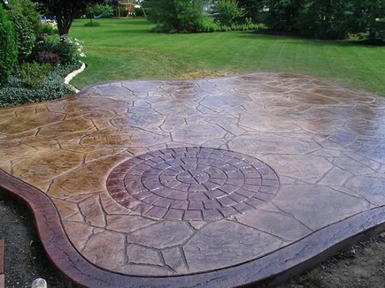 Декоративний друкарський бетон своїми руками Будівництво будинків і конструкцій з піноблоків