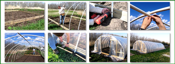 Теплиця з полікарбонату і пластикових труб своїми руками, як зібрати