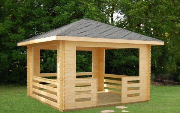 Будівництво альтанки з брусу Будівництво альтанки з брусу