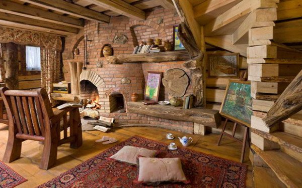 Дизайн інтерєру будинку з бруса
