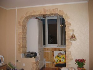 Кухня з балконом: як правильно обєднати Кухня з балконом: як правильно обєднати