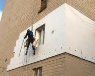 Як утеплити стіни пінопластом. Кріплення утеплювача. Обробка стиків листа. Нанесення вирівнюючого шару