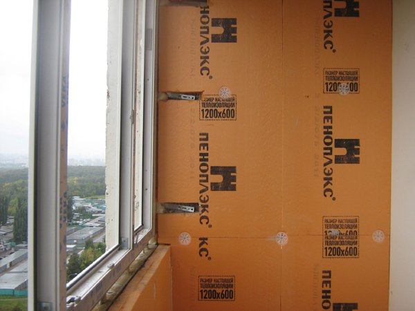 Утеплення лоджії піноплекс: теплоізоляція стін, стелі і підлоги Утеплення лоджії піноплекс: теплоізоляція стін, стелі і підлоги