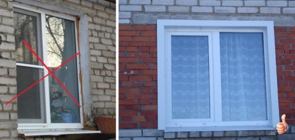 Обробка віконних укосів зовні: аналіз можливих варіантів