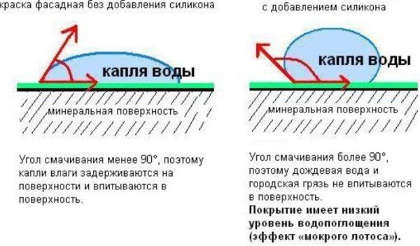 Фасадні фарби по бетону – види і застосування