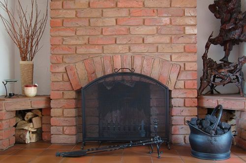 Цегляні каміни: фото в інтерєрі для будинку