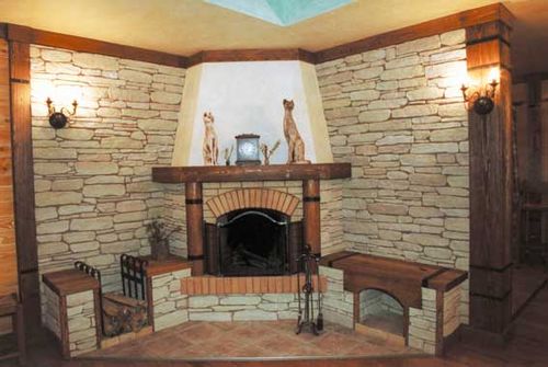 Як обкласти камін: плиткою, цеглою, каменем